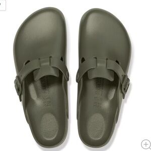 Birkenstock Olive Green Clogs